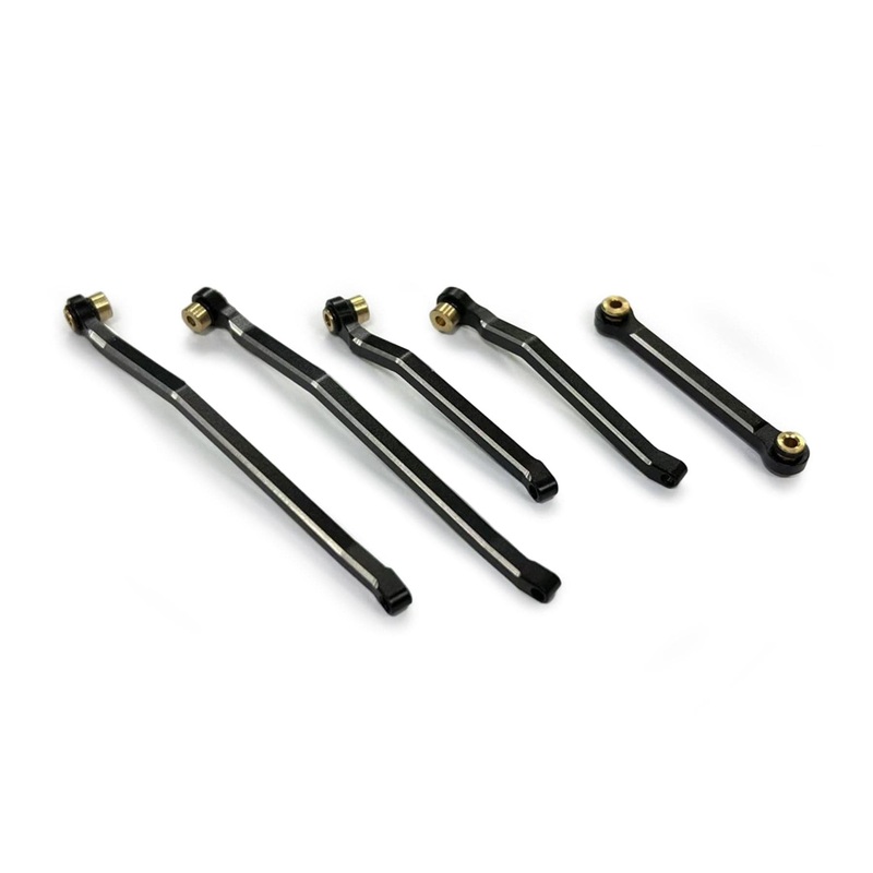 Hobby Plus 1/18 Scale Black Aluminum High Clearance Link Set