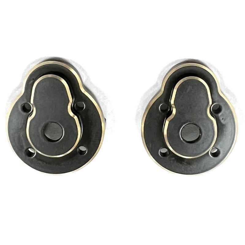 Hobby Plus CR18P Front Portal Hub Brass Cover Set (Pr.)