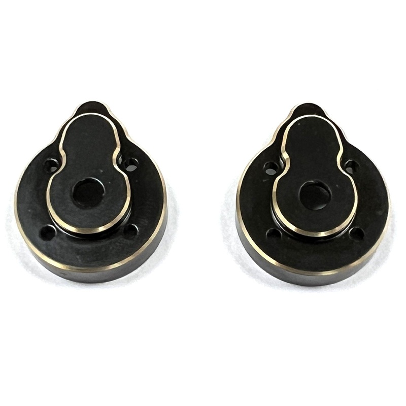 Hobby Plus CR18P Rear Portal Hub Brass Cover Set (Pr.)