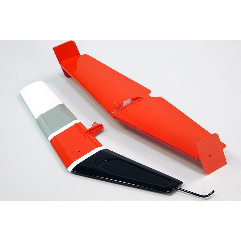 Roban 500 Size MD-500E Police Red Tail Fin Set