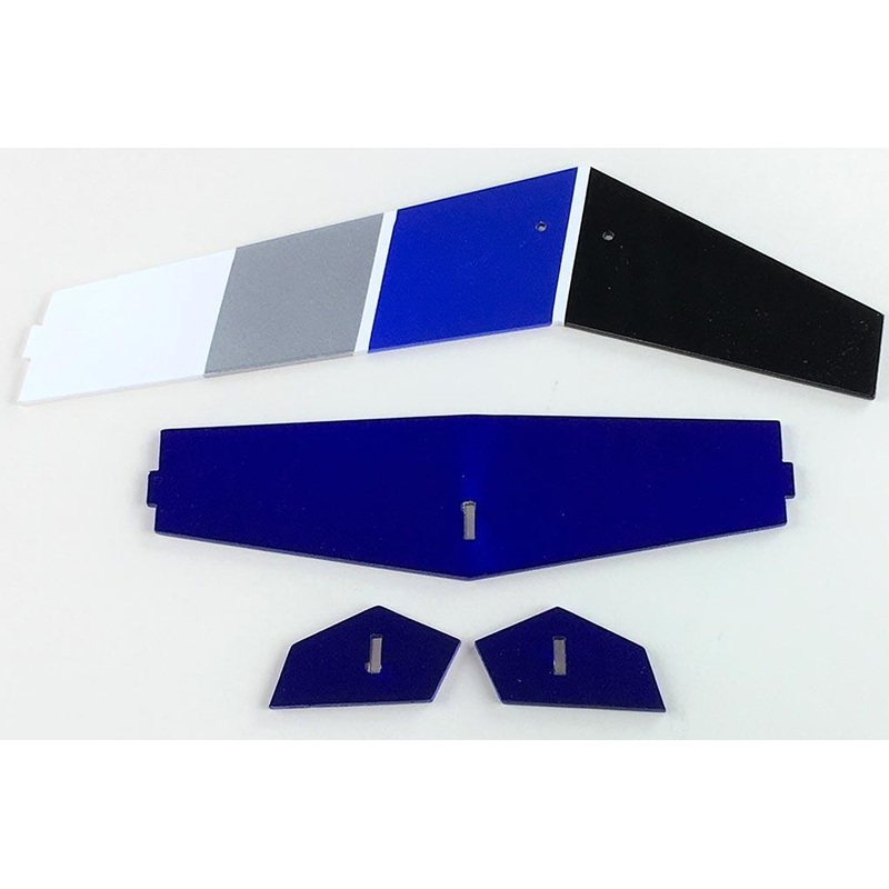 RotorScale MD500E Police Blue 450 Tail Fin Set