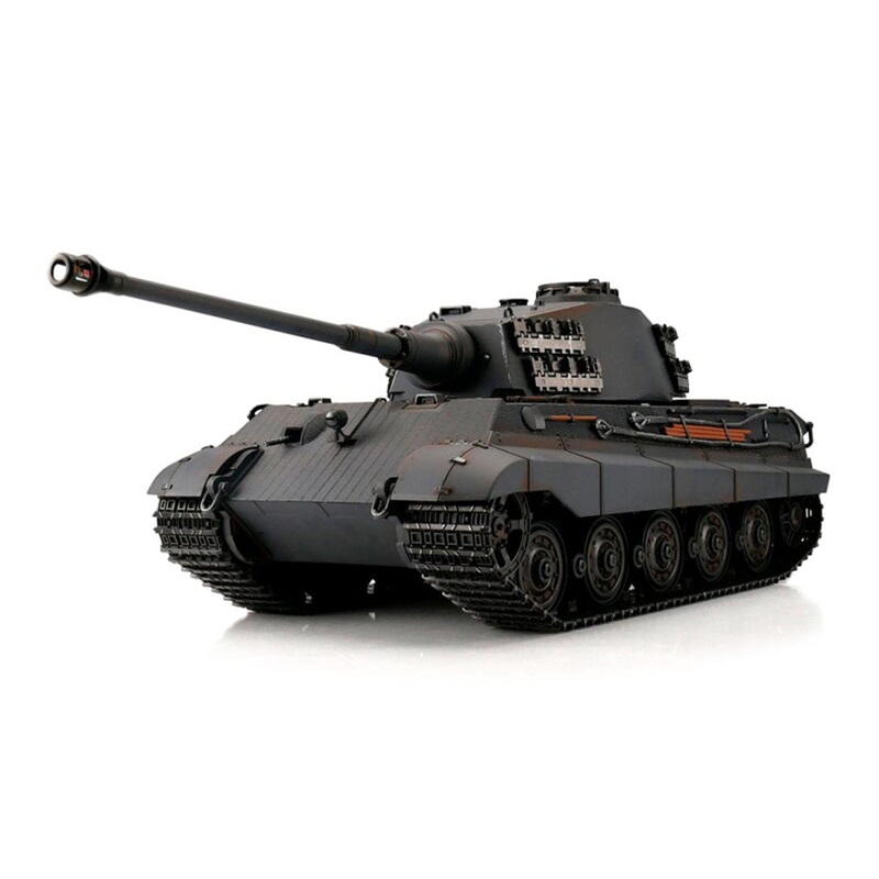 Torro German King Tiger Grey 1/16 Scale Heavy Tank IR with Cannon Smoke - RTR