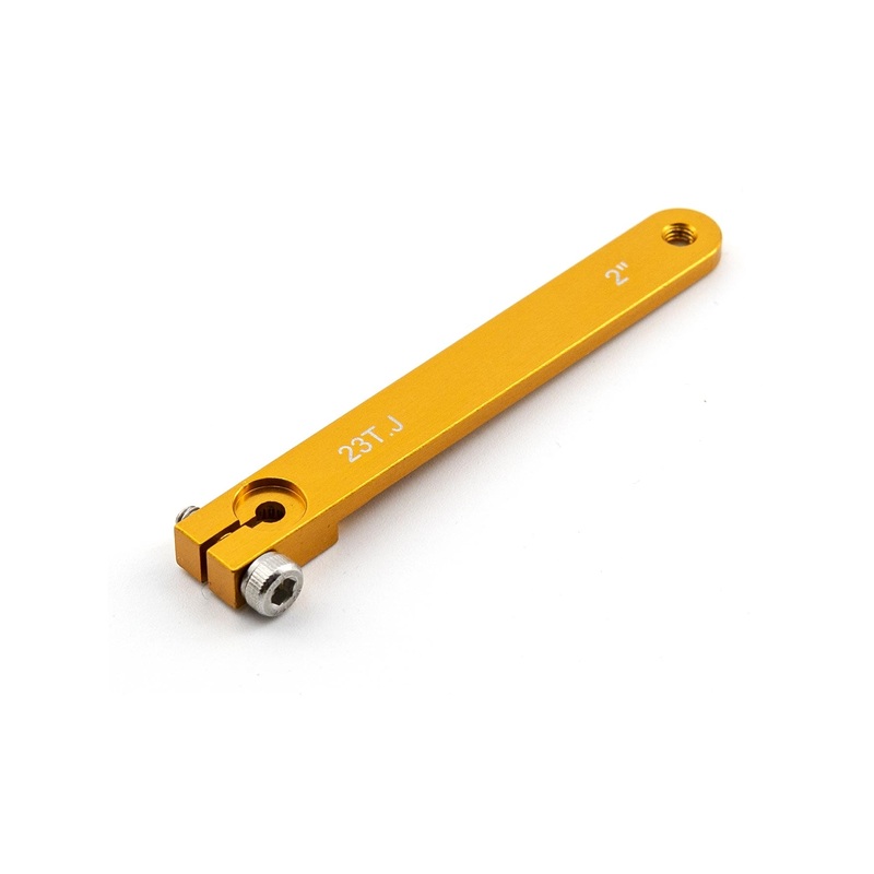 BenchCraft 51mm (2") Aluminum 23T JR Servo Arm - Yellow
