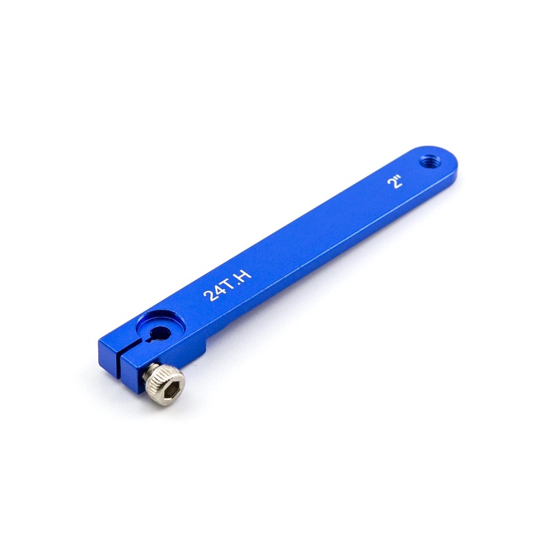 BenchCraft 51mm (2") Aluminum 24T Hitec Servo Arm - Blue