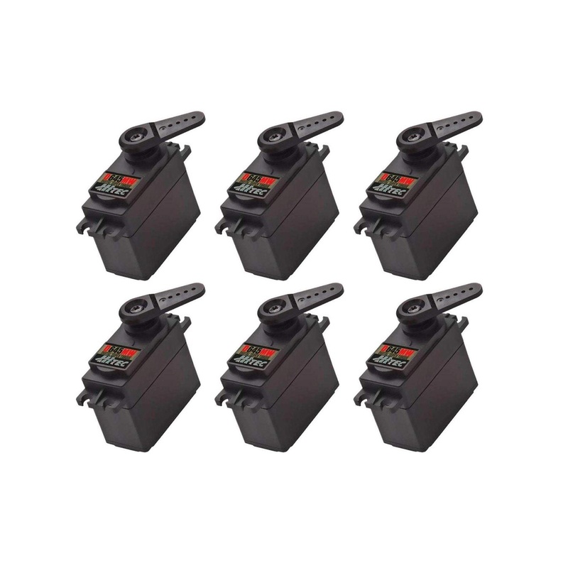 Hitec D-645MW High Voltage High Torque Digital Metal Gear Servo Multi-Pack (6 Servos)
