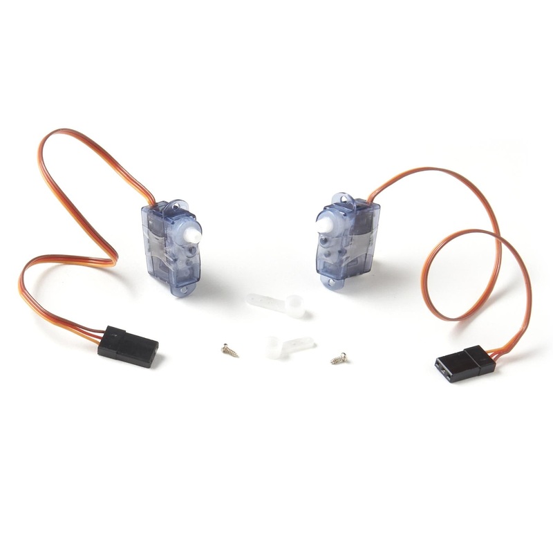 Skynetic 1100mm Huntsman V2 Glider Elevator 3g Servo Set with 180mm (7") lead (2 Pack)