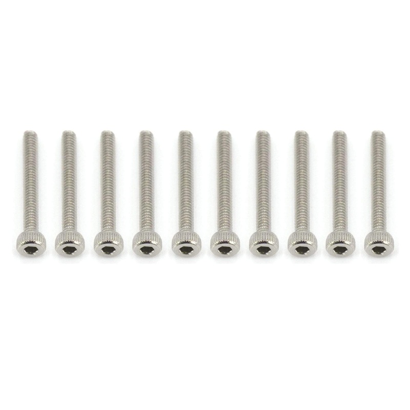 BenchCraft 2mm x 16mm Stainless Steel Machine Hex Screws (10 Pack)