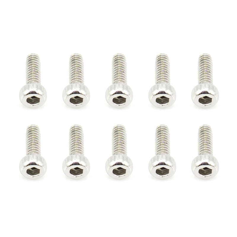 BenchCraft 2mm x 6mm Stainless Steel Machine Hex Screws (10 Pack)