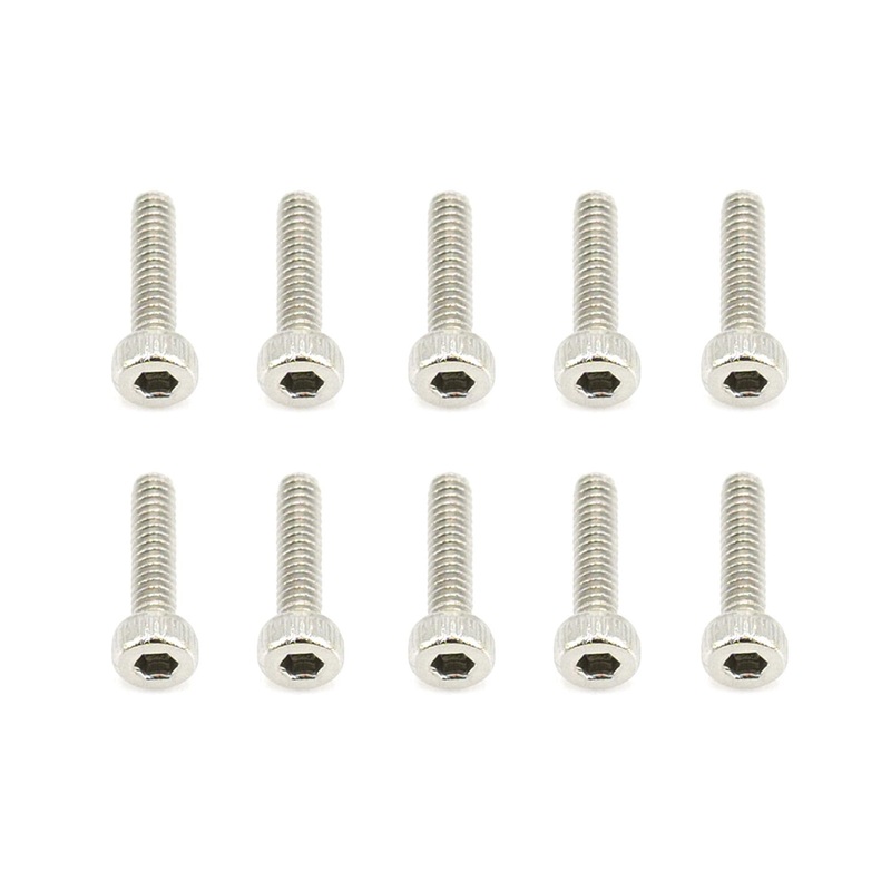 BenchCraft 2mm x 8mm Stainless Steel Machine Hex Screws (10 Pack)