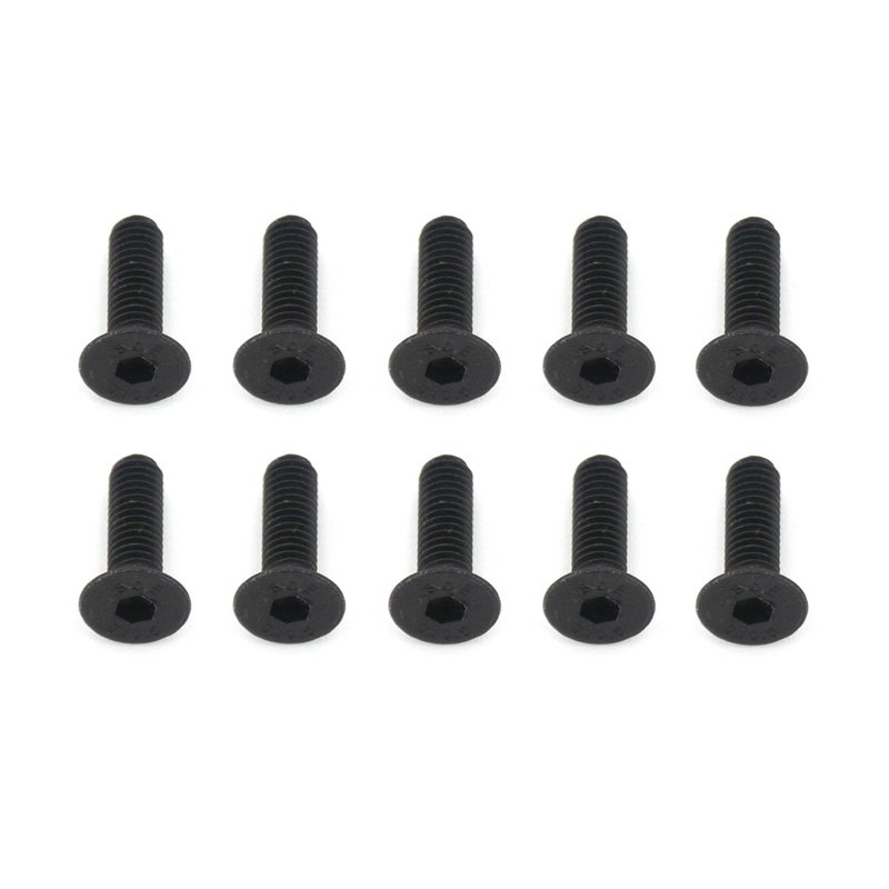 BenchCraft 3mm x 10mm Countersunk Machine Hex Screws (10 Pack)