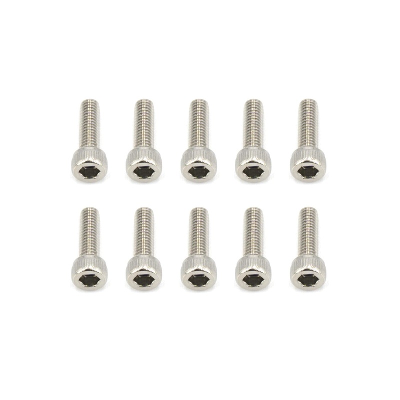 BenchCraft 3mm x 10mm Stainless Steel Machine Hex Screws (10 Pack)