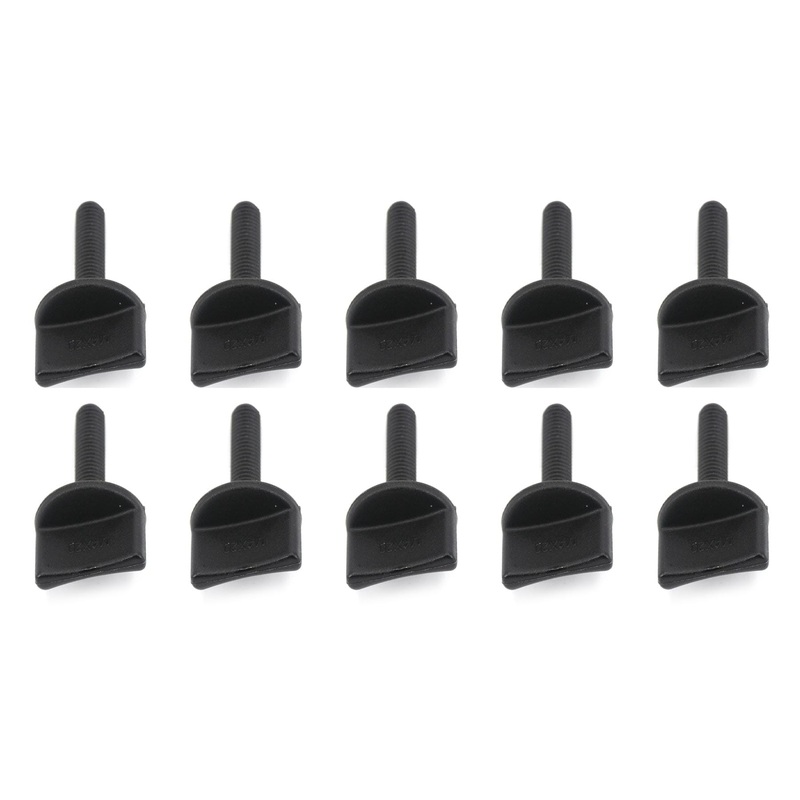 BenchCraft M4 x 20mm Nylon Thumb Screws - Black (10 Pack)