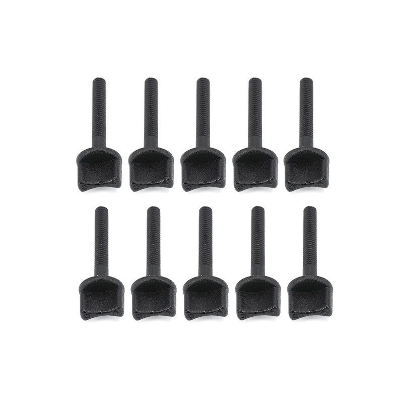 BenchCraft M6 x 40mm Nylon Thumb Screws - Black (10 Pack)