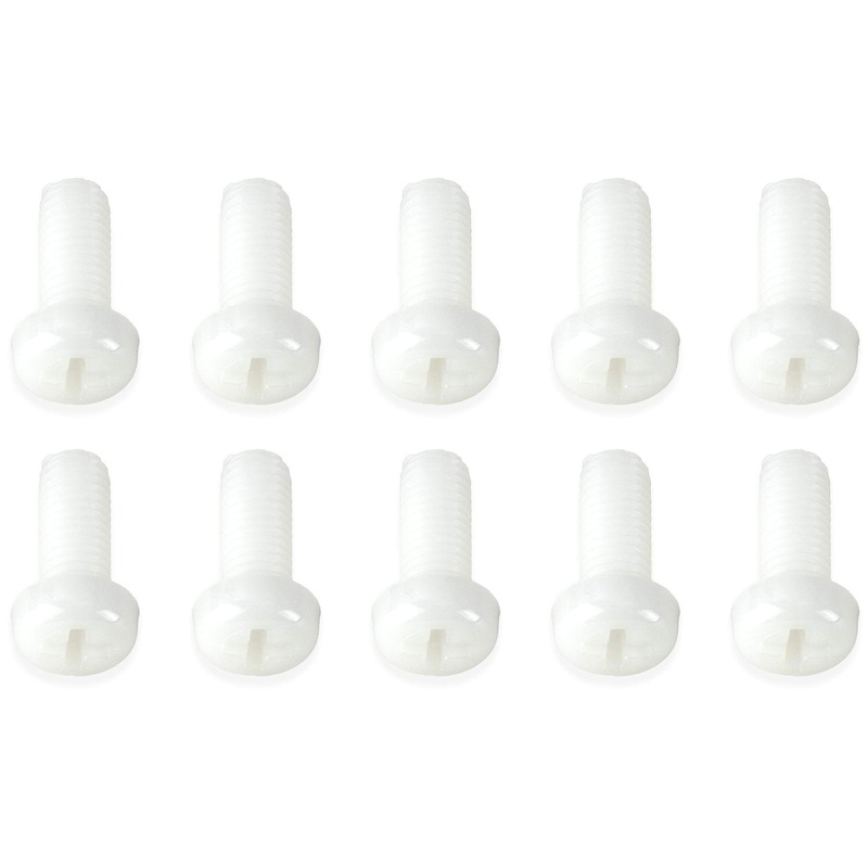 BenchCraft M8 x 20mm Nylon Screws - White (10 Pack)
