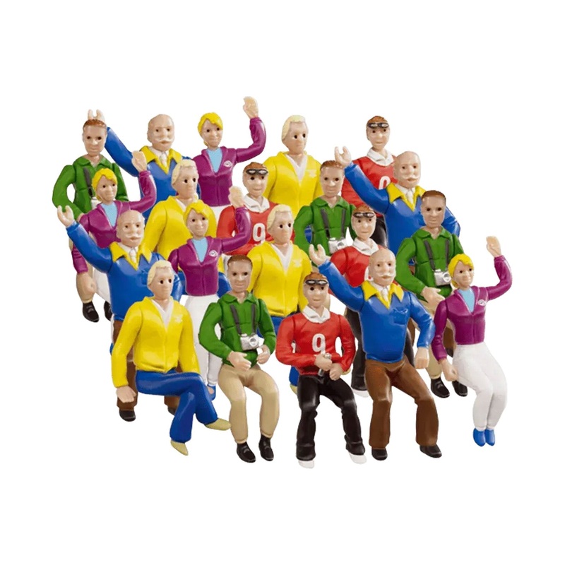 Carrera 1/32 Scale Large Figure Set Spectators for Grandstand (20)