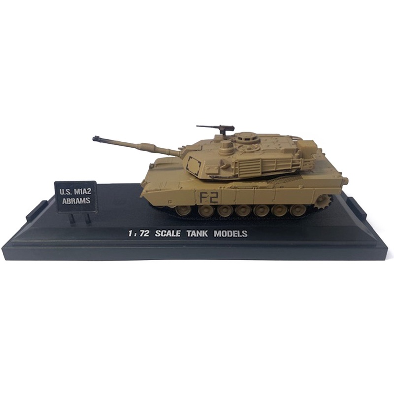 Heng Long 1/72 Scale US M1A1 Abrams Assembled Plastic Model with Display Case