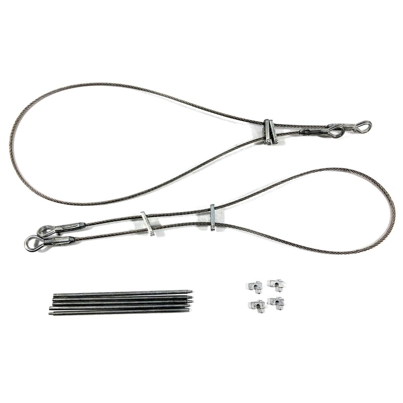 Mato 1/16 Scale King Tiger Metal Large Tow Cables and Gun Cleaners
