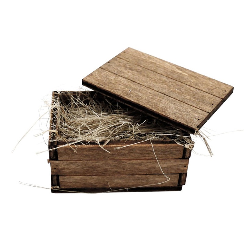 Torro 1/16 Scale Accessories Wooden Crate 35 x 23 x 18mm