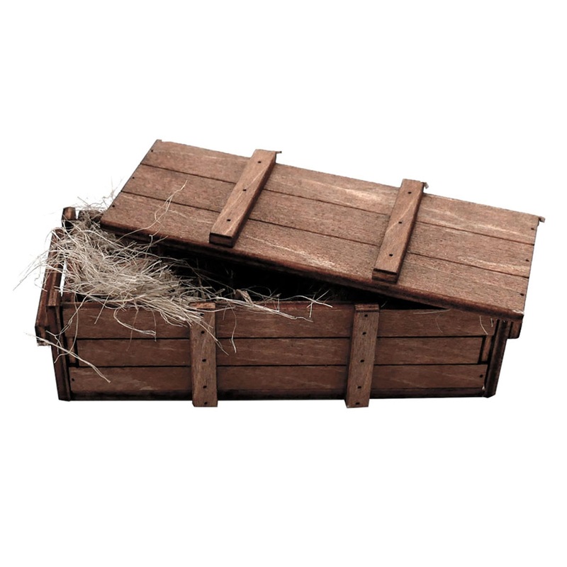 Torro 1/16 Scale Accessories Wooden Crate 65 x 25 x 19mm