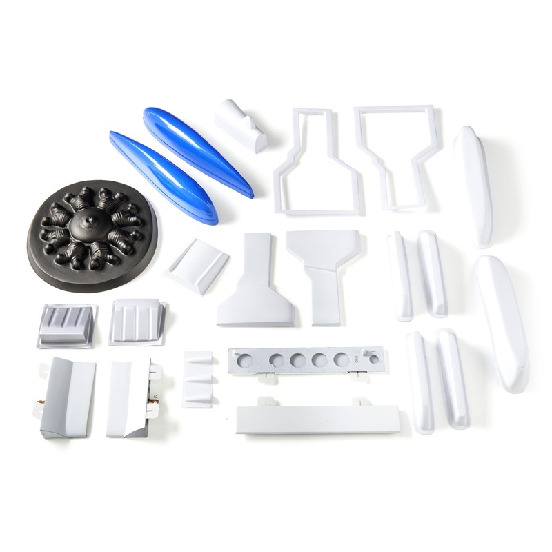 Nexa 1770mm T-28 Trojan Red and White Plastic Parts Set