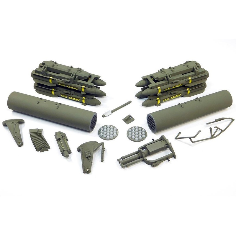Roban 700 Size AH-64 Green Apache Weapons Set