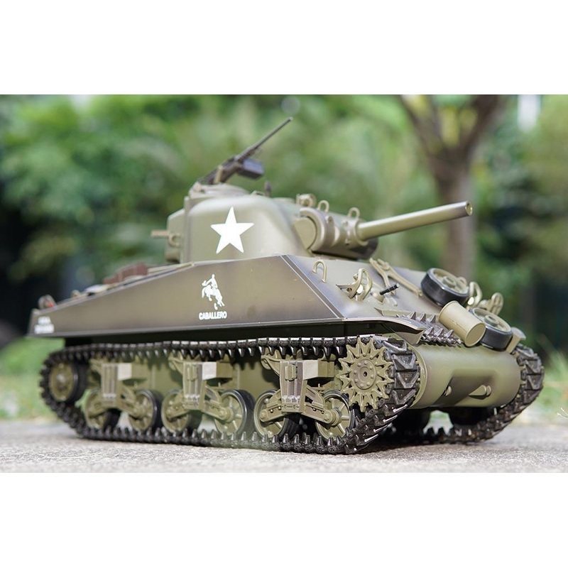 Heng Long USA M4A3 Sherman Upgrade Edition 1/16 Scale Battle Tank - RTR - (OPEN BOX)