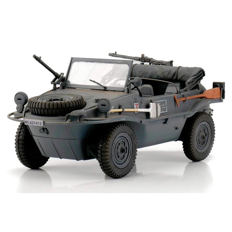 Torro VW Schwimmwagen T166 Grey 1/16 Scale Amphibious Vehicle - RTR - (OPEN BOX)