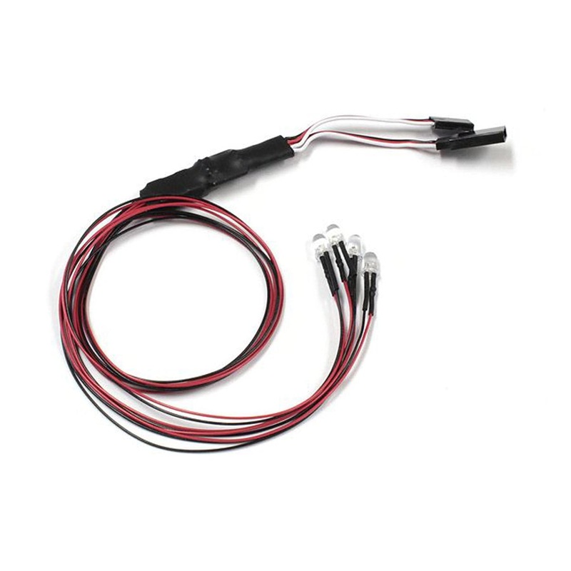 Kyosho LED Light Unit Red with 400mm Leads (4)