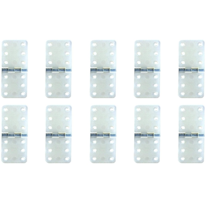 BenchCraft 11mm x 28mm Nylon Pinned Hinges - White (10 Pack)