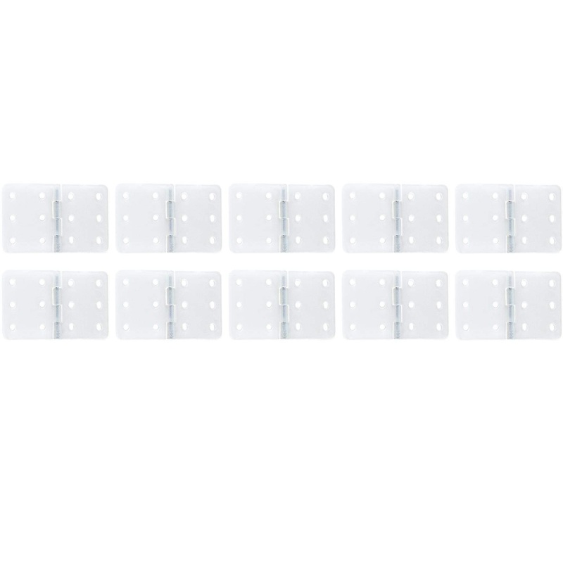 BenchCraft 16mm x 28mm Nylon Pinned Hinges - White (10 Pack)