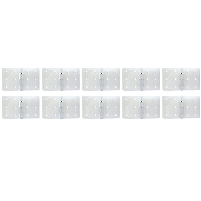 BenchCraft 20mm x 36mm Nylon Pinned Hinges - White (10 Pack)