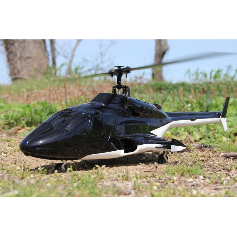 RotorScale B222 Shadow Black 450 Size Helicopter - PNP