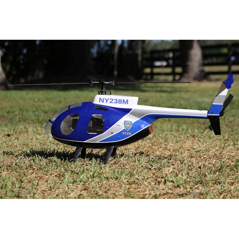 RotorScale MD500E Police Blue 450 Size Helicopter - PNP