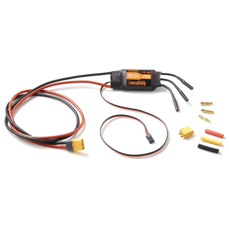 Freewing 60 Amp Brushless ESC with XT-60 Connector