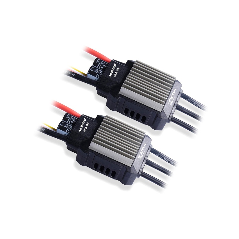 ZTW Mantis G2 65A ESC with 8A SBEC Multi-Pack (2 ESCs)