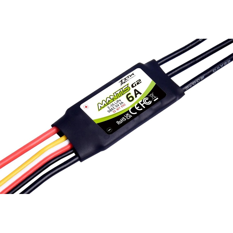 ZTW Mantis G2 6A ESC with 3A SBEC