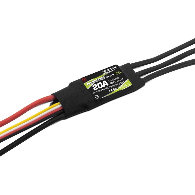 ZTW Mantis Slim G2 20A ESC with 3A SBEC