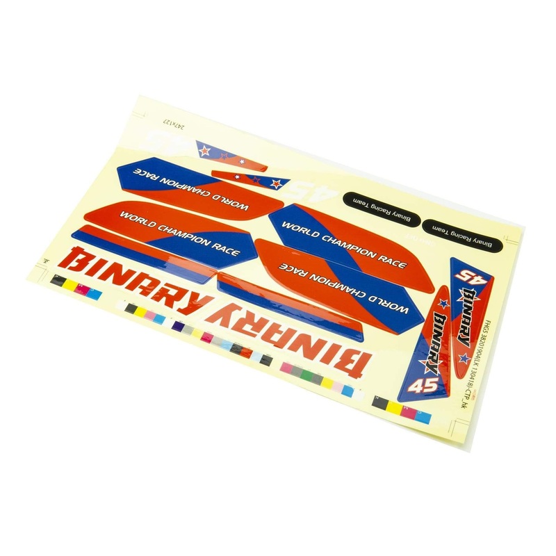 Bancroft 400mm Binary Red Decal Set