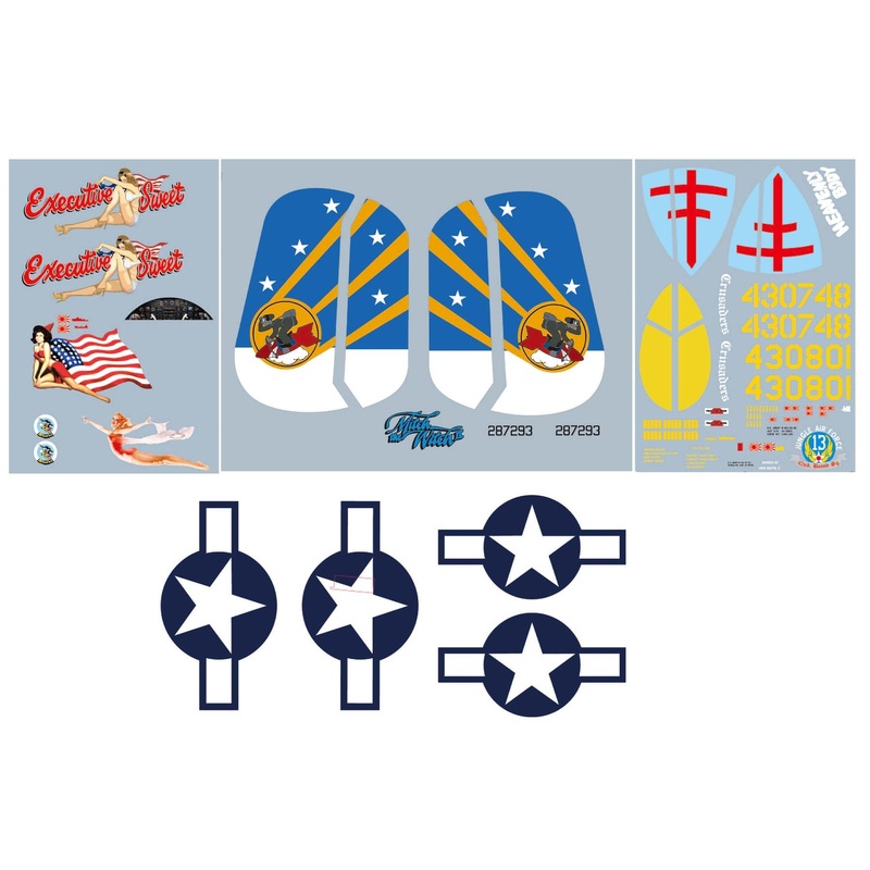 FlightLine 1600mm B-25J Mitchell Decal Set