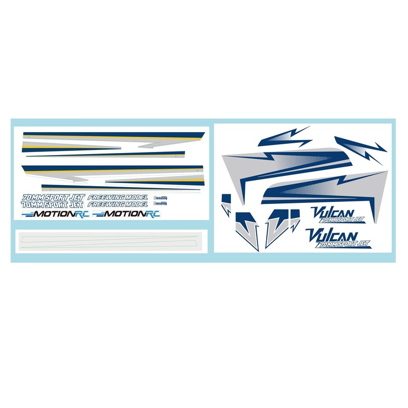 Freewing 70mm EDF Vulcan Decal Set