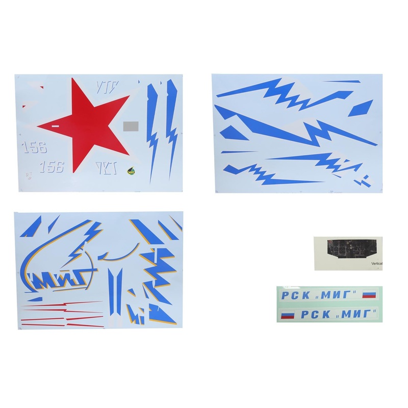 Freewing 80mm MiG-29 Fulcrum Red Star Decal Set