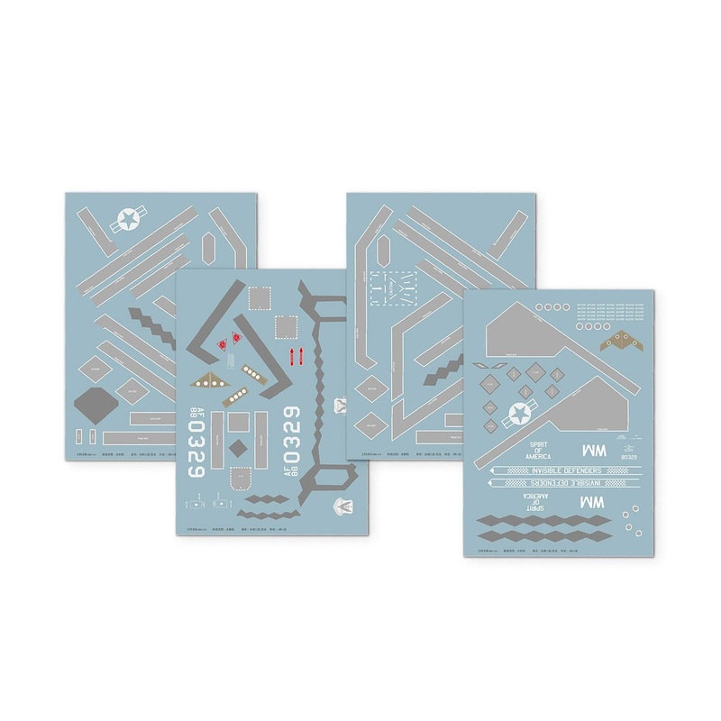 Freewing Twin 70mm B-2 Spirit Bomber Decal Sheet