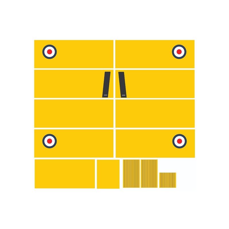 Nexa 1400mm DH.82 Tiger Moth Yellow Covering Set (Wing)