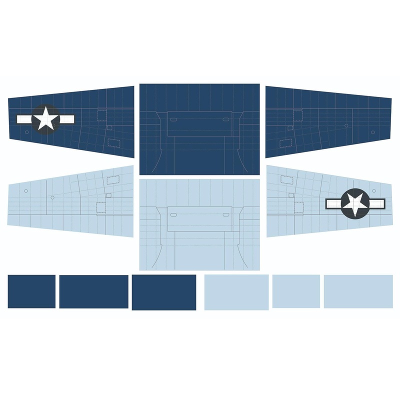 Nexa 1535mm F6F Hellcat Covering Set - Wing