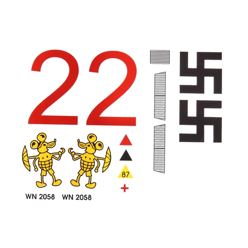 Nexa 1540mm Messerschmitt BF-109 Decal Set