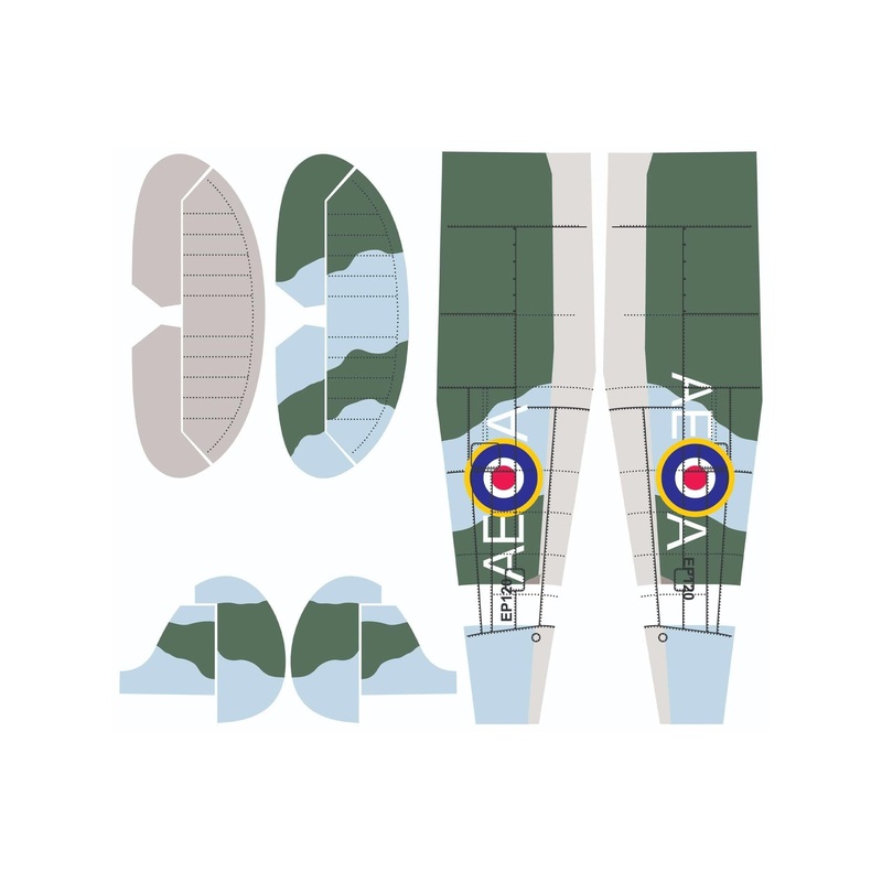 Nexa 1540mm Spitfire Mk.IX Covering Set - Fuselage and Tail