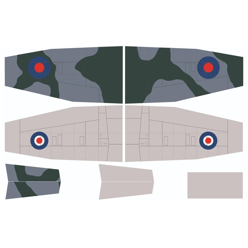 Nexa 1540mm Spitfire Mk.IX Covering Set - Wing