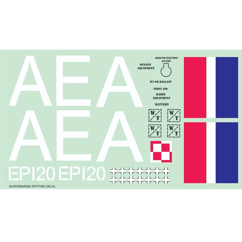 Nexa 1540mm Spitfire Mk.IX Decal Set
