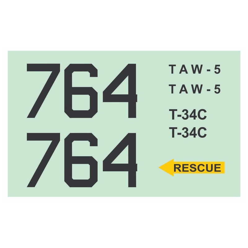 Nexa 1560mm T-34C Turbo Mentor Decal Set