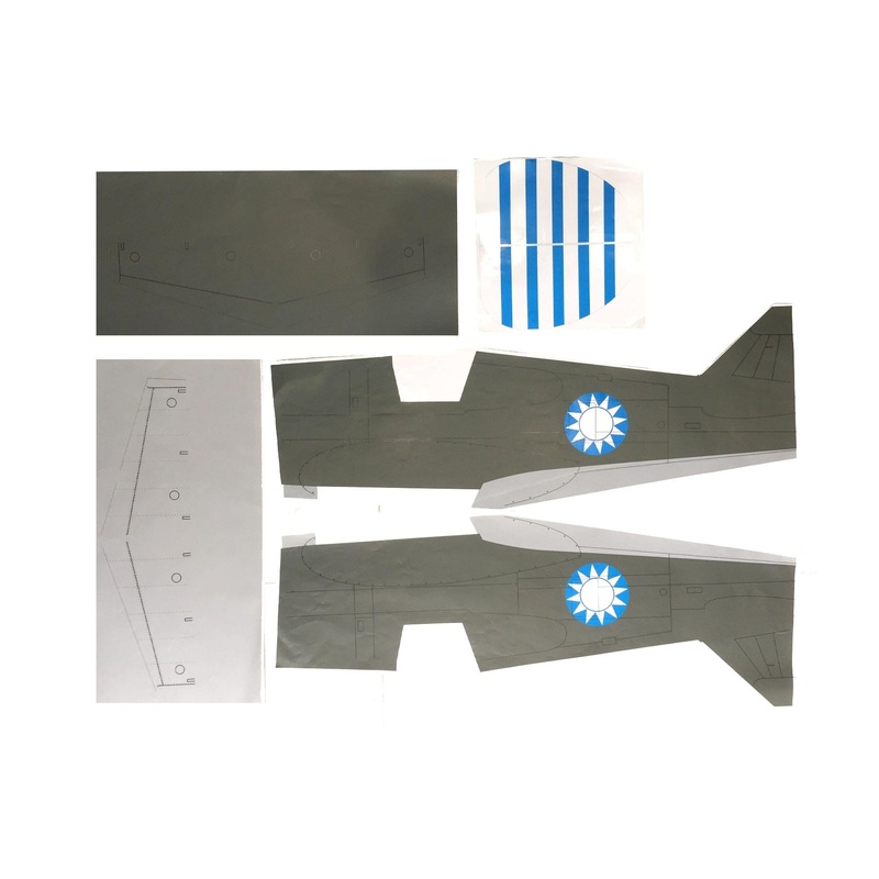 Nexa 1570mm P-40 Warhawk Covering Set - Fuselage and Tail